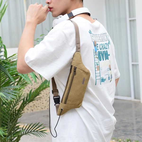 the leisure man satchel purse three layer close-fitting sports men canvas chest package back parcel trend waist bags
the leisure man satchel purse three layer close-fitting sports men canvas chest package back parcel trend waist bags