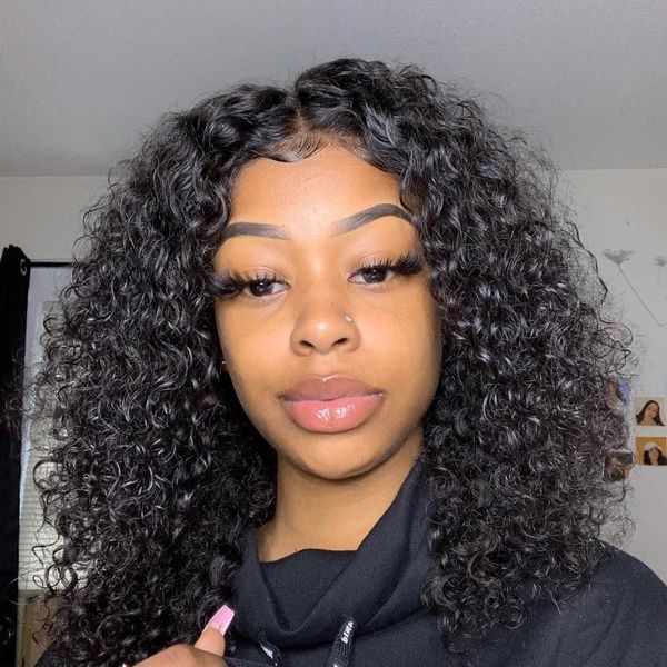 lace wigs marchqueen deep wave frontal wig curly human hair hd 14 inch t part brazilian wet and wavy front, Black;brown
lace wigs marchqueen deep wave frontal wig curly human hair hd 14 inch t part brazilian wet and wavy front, Black;brown