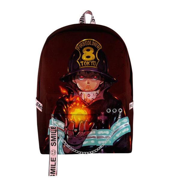backpack 2021 casual fire force schoolbag men/women shoulder travel bag print hip hop teenage girls
backpack 2021 casual fire force schoolbag men/women shoulder travel bag print hip hop teenage girls