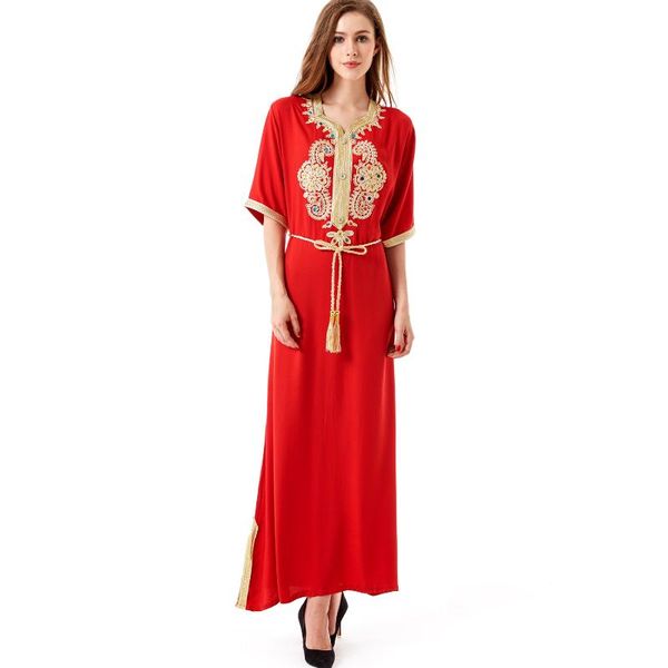 ethnic clothing 2021 middle east muslim women's abaya saudi arabia short sleeve long dress dubai evening abayas for women arabic, Red
ethnic clothing 2021 middle east muslim women's abaya saudi arabia short sleeve long dress dubai evening abayas for women arabic, Red