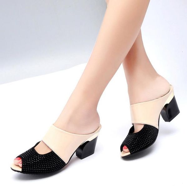sandals fashion women summer patent leather peep toe cut out high heels flip flops female party shoes woman, Black
sandals fashion women summer patent leather peep toe cut out high heels flip flops female party shoes woman, Black