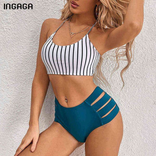 swimsuit ingaga stripe bikini set high waist swimwear women lace up swimsuit cut out brazilian biquini beachwear bathing suit, White;black
swimsuit ingaga stripe bikini set high waist swimwear women lace up swimsuit cut out brazilian biquini beachwear bathing suit, White;black