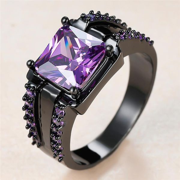wedding rings luxury female purple crystal big ring charm 14kt black gold for women bride square zircon engagement, Slivery;golden
wedding rings luxury female purple crystal big ring charm 14kt black gold for women bride square zircon engagement, Slivery;golden