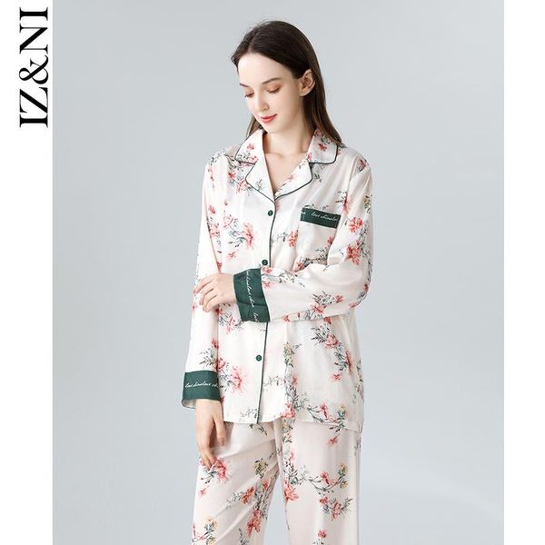 women's sleepwear huai iizzini 2021 household to women in the spring and autumn long sleeve ice silk chinese rose sweet trousers pajama, Black;red
women's sleepwear huai iizzini 2021 household to women in the spring and autumn long sleeve ice silk chinese rose sweet trousers pajama, Black;red