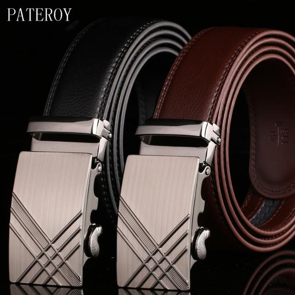belts pateroy cow genuine leather for men male automatic buckle belt designer luxury ceinture homme cinto masculino, Black;brown
belts pateroy cow genuine leather for men male automatic buckle belt designer luxury ceinture homme cinto masculino, Black;brown