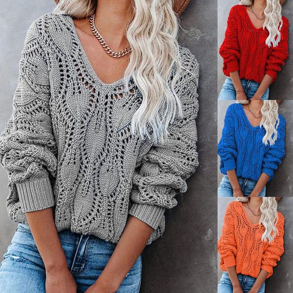 women's sweaters women v-neck hollow out knitted casual pullovers 2021 arrival girls winter red blue orange european style, White;black
women's sweaters women v-neck hollow out knitted casual pullovers 2021 arrival girls winter red blue orange european style, White;black