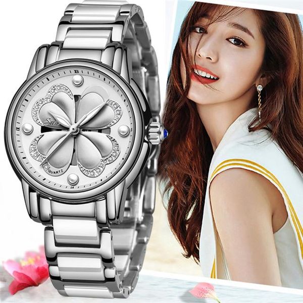 wristwatches 2021 sunkta fashion women watches silver ladies bracelet watch creative waterproof quartz for women+box, Slivery;brown 
wristwatches 2021 sunkta fashion women watches silver ladies bracelet watch creative waterproof quartz for women+box, Slivery;brown