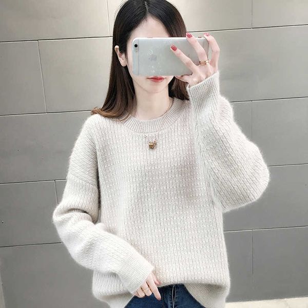 women's sweaters o-neck autumn woman's knit sweater long sleeve solid female jumper casual korean style ladies pullovers for women, White;black
women's sweaters o-neck autumn woman's knit sweater long sleeve solid female jumper casual korean style ladies pullovers for women, White;black
