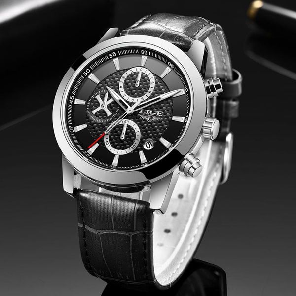 wristwatches lige mens watch silver black leather watches for men quartz wrist casual sport chronograph waterproof clock reloj hombre, Slivery;brown
wristwatches lige mens watch silver black leather watches for men quartz wrist casual sport chronograph waterproof clock reloj hombre, Slivery;brown