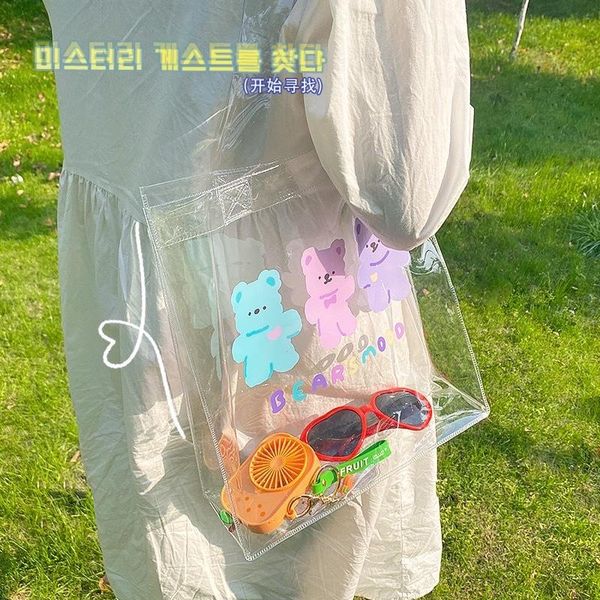 summer clear women shoulder bag cute bear transparent handbag large capacity waterproof girls beach cross body
summer clear women shoulder bag cute bear transparent handbag large capacity waterproof girls beach cross body