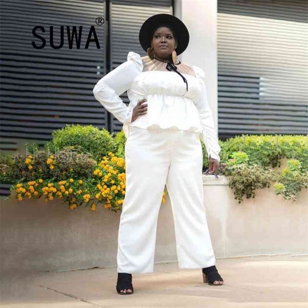 all white ruffles patchwork womens two piece outfits long sleeve pullover wide leg pants wholesale plus size clothing 210525
all white ruffles patchwork womens two piece outfits long sleeve pullover wide leg pants wholesale plus size clothing 210525
