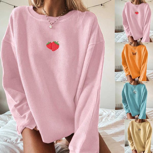 fashion hoodies 2021 spring loose and thin pit print round ne long sleeve women's sweater, Black
fashion hoodies 2021 spring loose and thin pit print round ne long sleeve women's sweater, Black