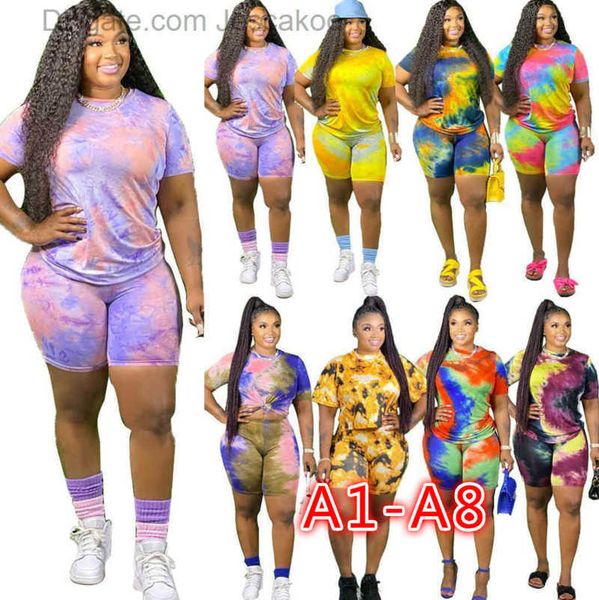 women plus sizes sports tracksuits two pieces outfits designer fashion tie dye short sleeved t shirt shorts ladies summer casual suits, Black
women plus sizes sports tracksuits two pieces outfits designer fashion tie dye short sleeved t shirt shorts ladies summer casual suits, Black