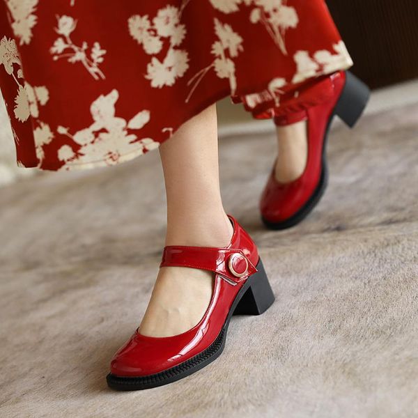 retro style round toe high heels fashion paint mary jane buckle beaded black red apricot high-heeled chunky women's shoes dress
retro style round toe high heels fashion paint mary jane buckle beaded black red apricot high-heeled chunky women's shoes dress