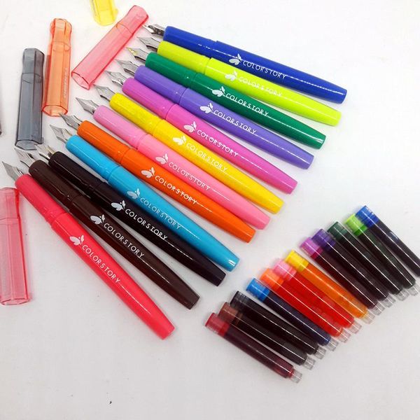 12pcs/set colors sweet office for school 2021 fountain pen nib 0.5mm student supplies cute pens writing highlighters 3557
12pcs/set colors sweet office for school 2021 fountain pen nib 0.5mm student supplies cute pens writing highlighters 3557