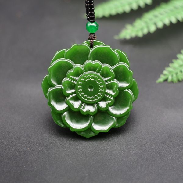 natural green jade sunflower pendant necklace beads chinese hand-carved charm jewellery fashion amulet for men women lucky gifts, Silver
natural green jade sunflower pendant necklace beads chinese hand-carved charm jewellery fashion amulet for men women lucky gifts, Silver
