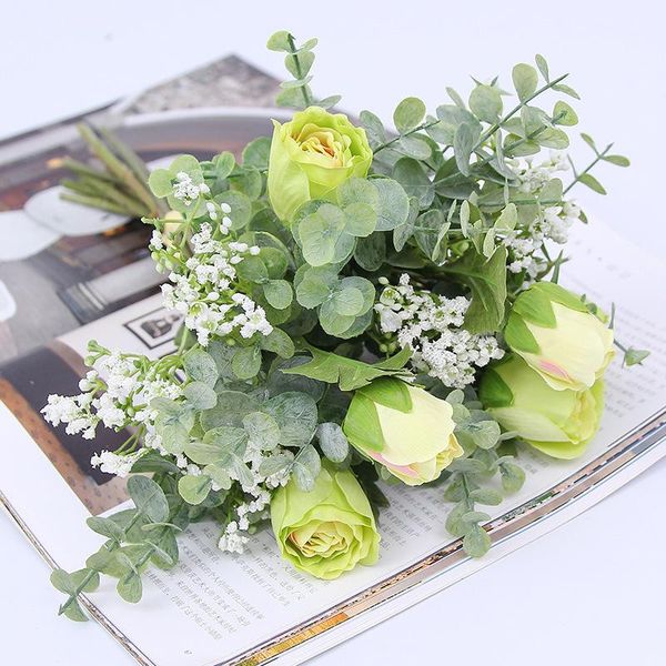decorative flowers & wreaths homhi 1 bunch rose artificial bouquet fake plants decoration for home living room wedding flores fleurs [hjh-00
decorative flowers & wreaths homhi 1 bunch rose artificial bouquet fake plants decoration for home living room wedding flores fleurs [hjh-00