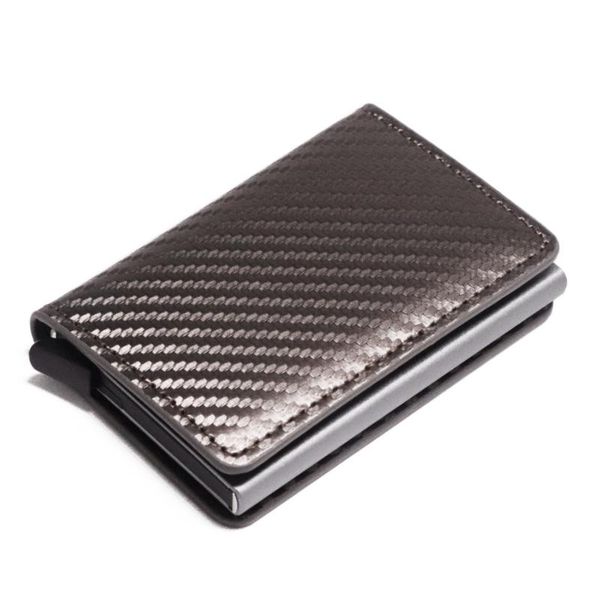 card holders carbon fiber leather holder wallets men rfid magic bifold slim mini wallet id bank case male purse, Brown;gray
card holders carbon fiber leather holder wallets men rfid magic bifold slim mini wallet id bank case male purse, Brown;gray