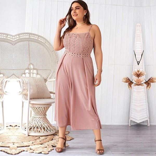 women's jumpsuits & rompers summer plus size lace sling women ankle-length pants hollow out loose casual solid 2021, Black;white
women's jumpsuits & rompers summer plus size lace sling women ankle-length pants hollow out loose casual solid 2021, Black;white