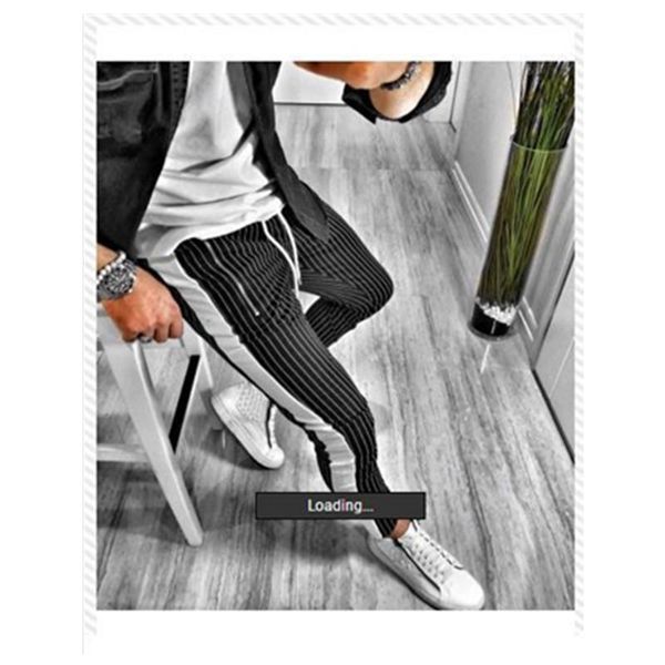 men's pants selling striped running training sports casual trousers fitness bodybuilding, Black
men's pants selling striped running training sports casual trousers fitness bodybuilding, Black