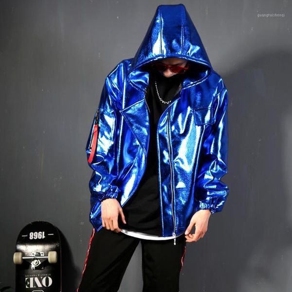 men's fur & faux m-xxl////trendy blue pu star hooded broadshoulder baseball suit jacket nightclub bar hairdressers., Black
men's fur & faux m-xxl////trendy blue pu star hooded broadshoulder baseball suit jacket nightclub bar hairdressers., Black