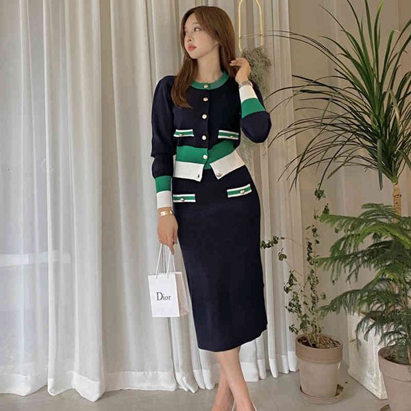 two piece dress autumn fashion color matching knitted set womans suits cardigan sweater + pencil skirt for women suit clothing 2 s, White
two piece dress autumn fashion color matching knitted set womans suits cardigan sweater + pencil skirt for women suit clothing 2 s, White