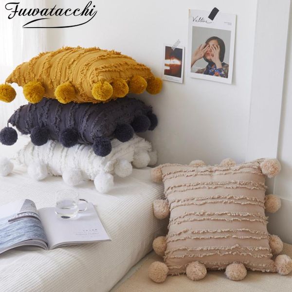 cushion/decorative pillow fuwatacchi soften velvet cushion cover retro simple sofa covers cotton linen jacquard ball tassel pillowcases home
cushion/decorative pillow fuwatacchi soften velvet cushion cover retro simple sofa covers cotton linen jacquard ball tassel pillowcases home