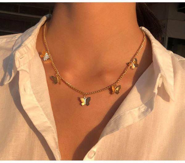chokers cute star butterfly choker necklace for women gold chain neck statement collar chains chocker shining female jewelry, Golden;silver
chokers cute star butterfly choker necklace for women gold chain neck statement collar chains chocker shining female jewelry, Golden;silver