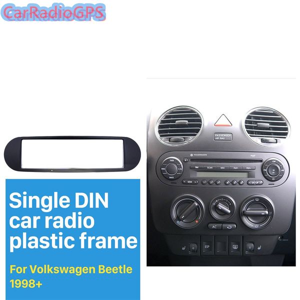 1din car radio fascia for 1998+ volkswagen beetle auto stereo trim panel dash mount kit install frame black color
1din car radio fascia for 1998+ volkswagen beetle auto stereo trim panel dash mount kit install frame black color