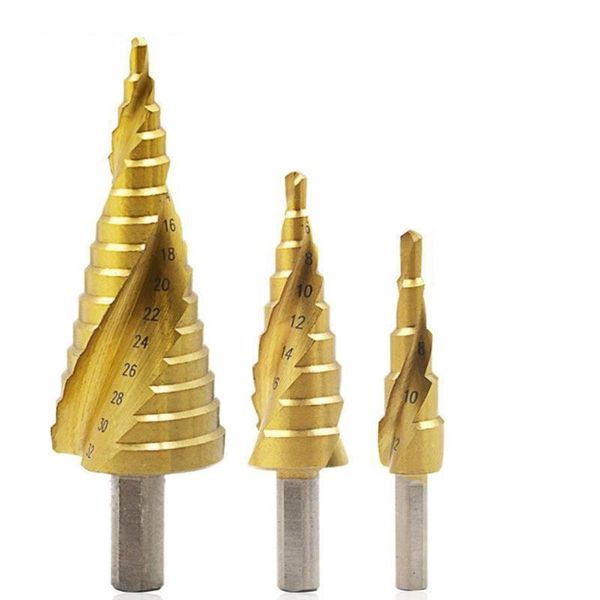 professional drill bits hss 4241 triangle handle titanium plated spiral groove step profeesional multi-function drills drop supplier sale
professional drill bits hss 4241 triangle handle titanium plated spiral groove step profeesional multi-function drills drop supplier sale