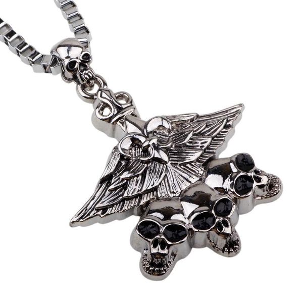 charms steampunk skull long pendant necklace men's fashion biker rock punk jewelry antique retro chain gift necklaces, Silver
charms steampunk skull long pendant necklace men's fashion biker rock punk jewelry antique retro chain gift necklaces, Silver