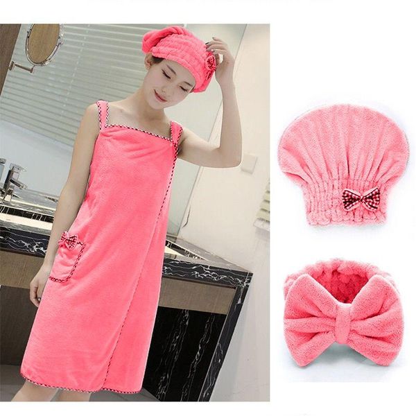 towel bath skirt home coral fleece shower cap hair band set soft female sense suspender strong absorbent
towel bath skirt home coral fleece shower cap hair band set soft female sense suspender strong absorbent
