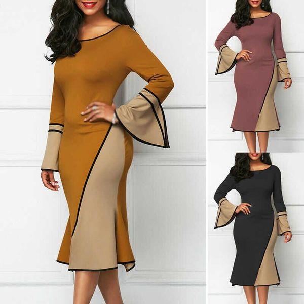 casual dresses wrap office professional dress round neck flare sleeve color contrast fit size s-5xl, Black;gray
casual dresses wrap office professional dress round neck flare sleeve color contrast fit size s-5xl, Black;gray