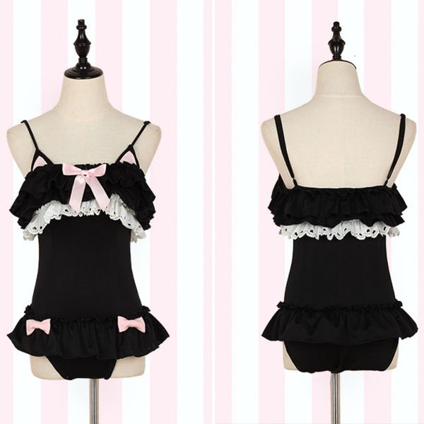 nightclub bar conservative bikini little fresh women's one piece spring swimsuit, White;black
nightclub bar conservative bikini little fresh women's one piece spring swimsuit, White;black