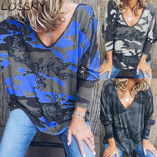 casual camouflage women's camo t-shirt v neck loose long sleeve autumn ladies basic hip hop tee t shirt femme blusas 210520, White
casual camouflage women's camo t-shirt v neck loose long sleeve autumn ladies basic hip hop tee t shirt femme blusas 210520, White