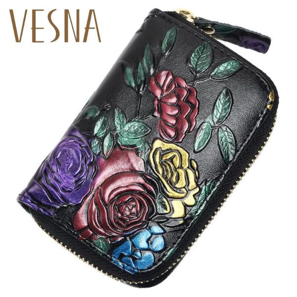 card holders tauren fashion genuine leather floral print women id holder wallet business coin purse dc358, Brown;gray
card holders tauren fashion genuine leather floral print women id holder wallet business coin purse dc358, Brown;gray