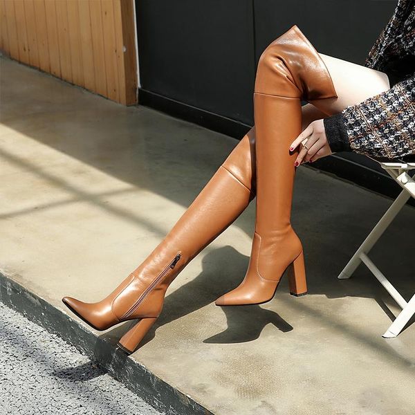 boots women over-the-knee plus size 22-26.5cm length superfine fiber long super high heel in europe and america, Black
boots women over-the-knee plus size 22-26.5cm length superfine fiber long super high heel in europe and america, Black