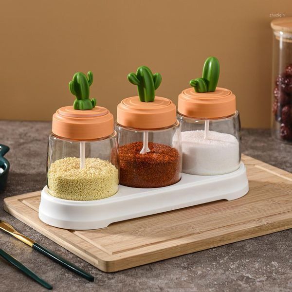 storage bottles & jars creative cactus seasoning jar glass bottle kitchen accessories household sealed can combination set
storage bottles & jars creative cactus seasoning jar glass bottle kitchen accessories household sealed can combination set