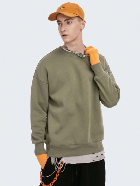 men drop shoulder solid sweatshirt r9if#, Black
men drop shoulder solid sweatshirt r9if#, Black