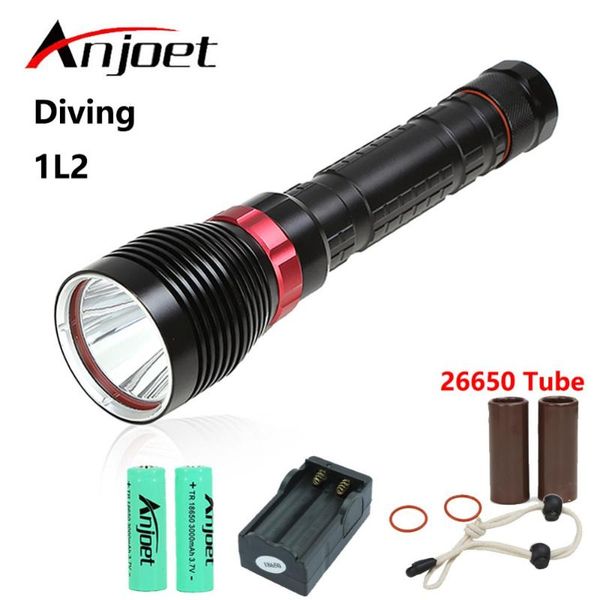 anjoet waterproof underwater 100m diving diver xm-l2 led fish lamp white light 18650 rechargeable battery torch flashlights torches
anjoet waterproof underwater 100m diving diver xm-l2 led fish lamp white light 18650 rechargeable battery torch flashlights torches