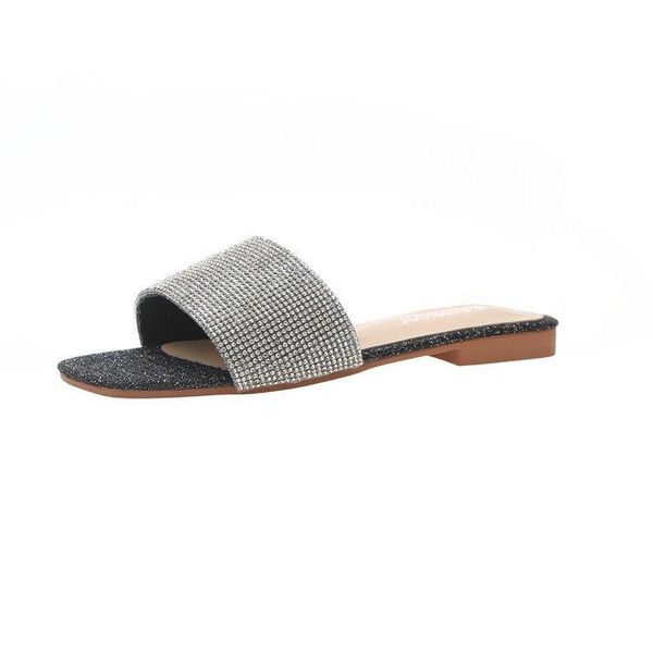 slippers ladies slides casual beach zapatos demujer summer women's metal buckle decoration indoor eur35-39, Black
slippers ladies slides casual beach zapatos demujer summer women's metal buckle decoration indoor eur35-39, Black