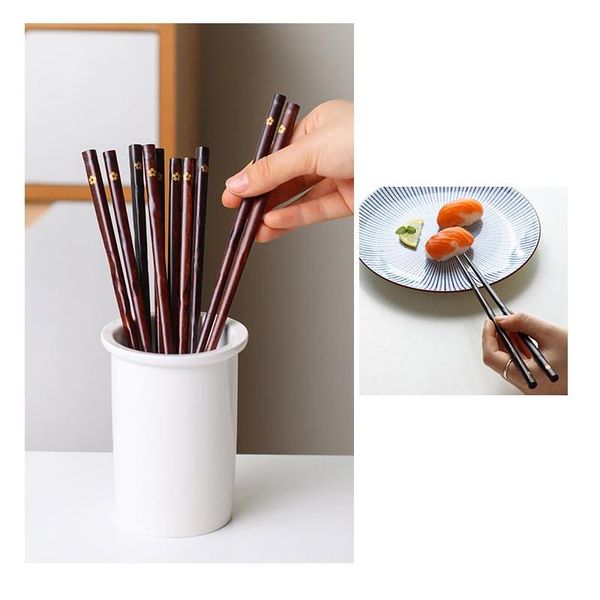 chopsticks reusable 10 pair set handmade bamboo japanese style natural wood sushi cherry multi color wooden chop sticks
chopsticks reusable 10 pair set handmade bamboo japanese style natural wood sushi cherry multi color wooden chop sticks