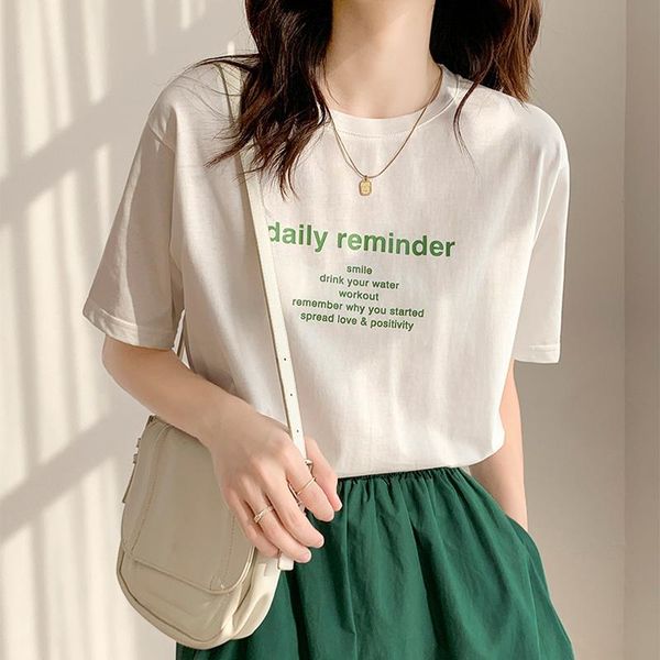 women's t-shirt alien kitty 2021 clothing summer tees korean short-sleeved age-reducing pure cotton minimalist character o-neck, White
women's t-shirt alien kitty 2021 clothing summer tees korean short-sleeved age-reducing pure cotton minimalist character o-neck, White