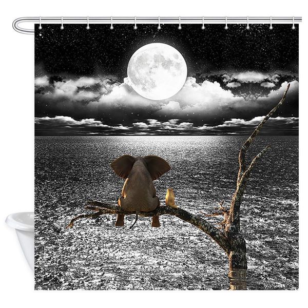 funny animal shower curtain, cute elephant sitting on tree branch look moon black and white ocean sea art bathroom curtains,
funny animal shower curtain, cute elephant sitting on tree branch look moon black and white ocean sea art bathroom curtains,
