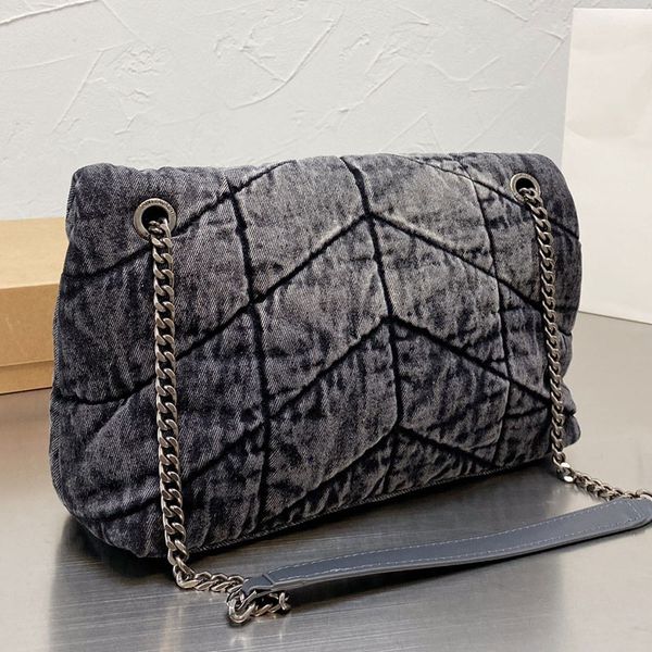 designer chain messenger bag shoulder purse handbags denim canvas fashion gold silver hardware letter hasp hig quality cross body
designer chain messenger bag shoulder purse handbags denim canvas fashion gold silver hardware letter hasp hig quality cross body