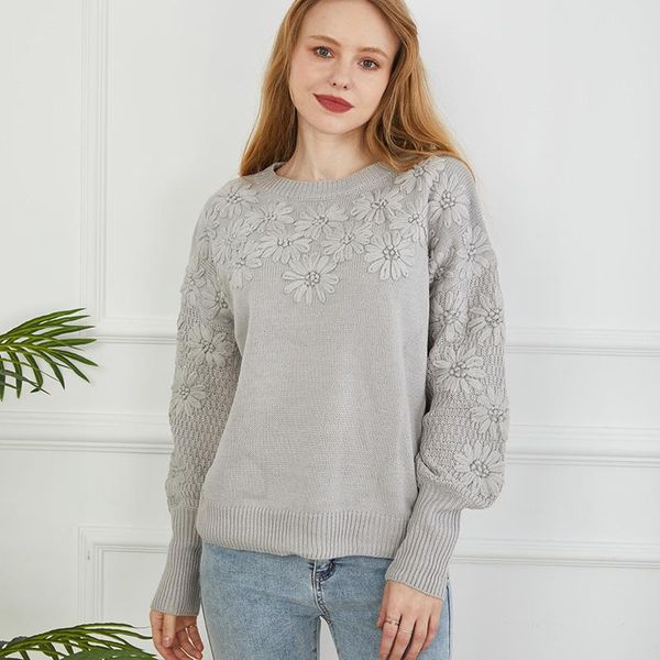 women's sweaters womensolid color print knit sweater 2021 autumn o-neck long sleeve pullover ladies winter casual loose, White;black
women's sweaters womensolid color print knit sweater 2021 autumn o-neck long sleeve pullover ladies winter casual loose, White;black