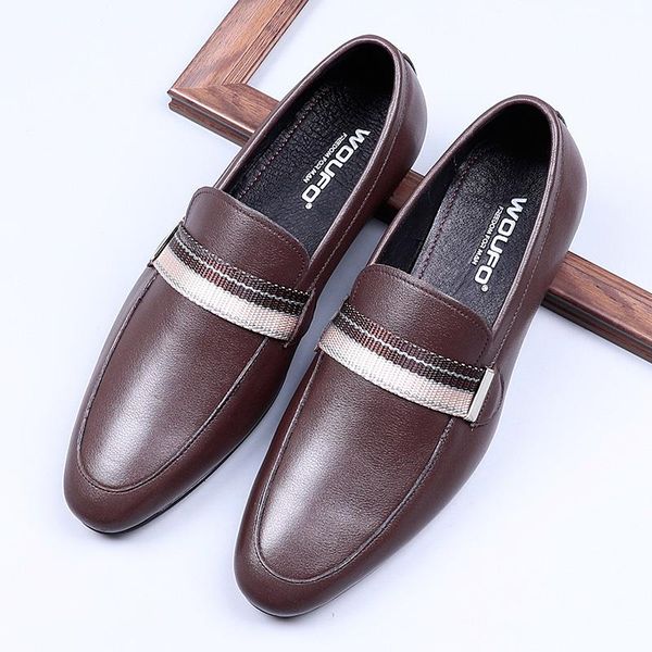 men's loafers, set feet round toe, soft leather single shoes, business casual style, oxford style dress shoes, Black
men's loafers, set feet round toe, soft leather single shoes, business casual style, oxford style dress shoes, Black