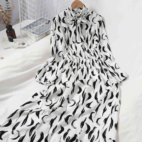 dresses elegant vintage chic korean big swing long sleeve stand print dress women chiffon bandage bow vestido feminino wild 210429, Black;gray
dresses elegant vintage chic korean big swing long sleeve stand print dress women chiffon bandage bow vestido feminino wild 210429, Black;gray