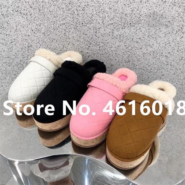 slippers 2021 autumn winter mules brand desginer slides women flats genuine leather suede wool fur woman platform shoe, Black
slippers 2021 autumn winter mules brand desginer slides women flats genuine leather suede wool fur woman platform shoe, Black