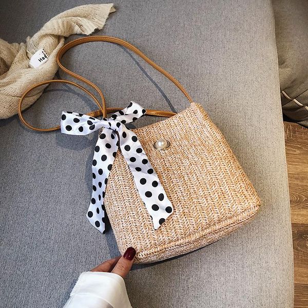 summer personalized woven small bags women's handbags 2021 wave korean wild shoulder messenger fashion silk scarf straw bag cross body
summer personalized woven small bags women's handbags 2021 wave korean wild shoulder messenger fashion silk scarf straw bag cross body